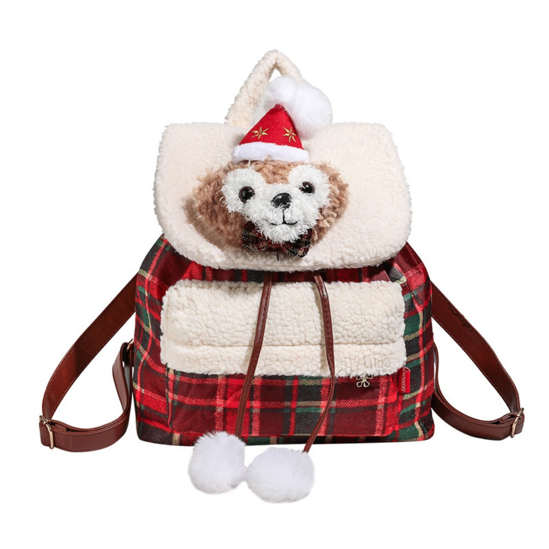 Autumn and winter Plush backpack