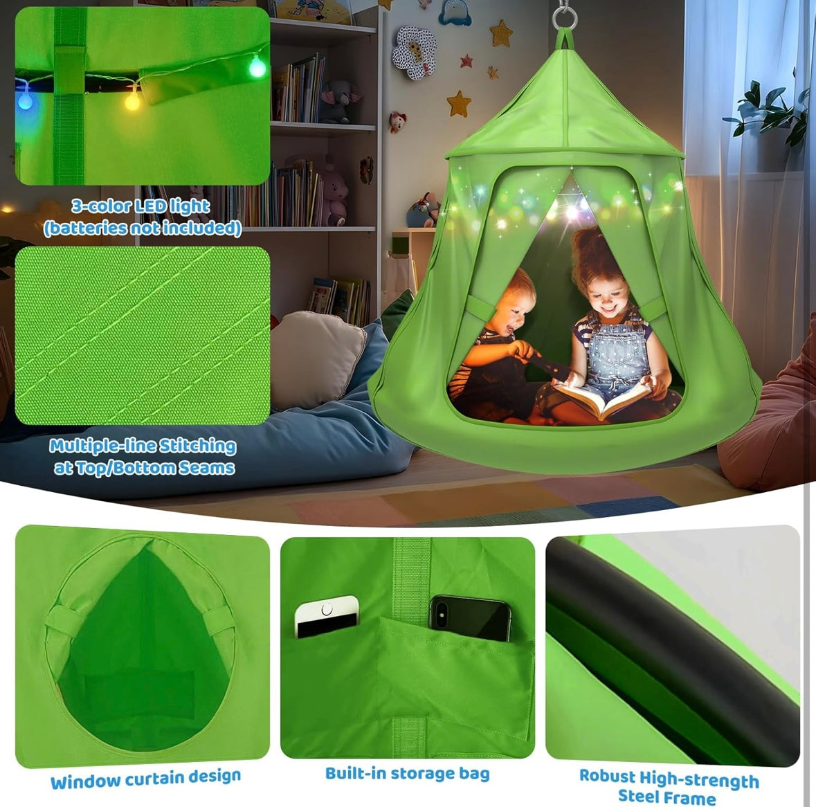 X-Shaped Swing Set