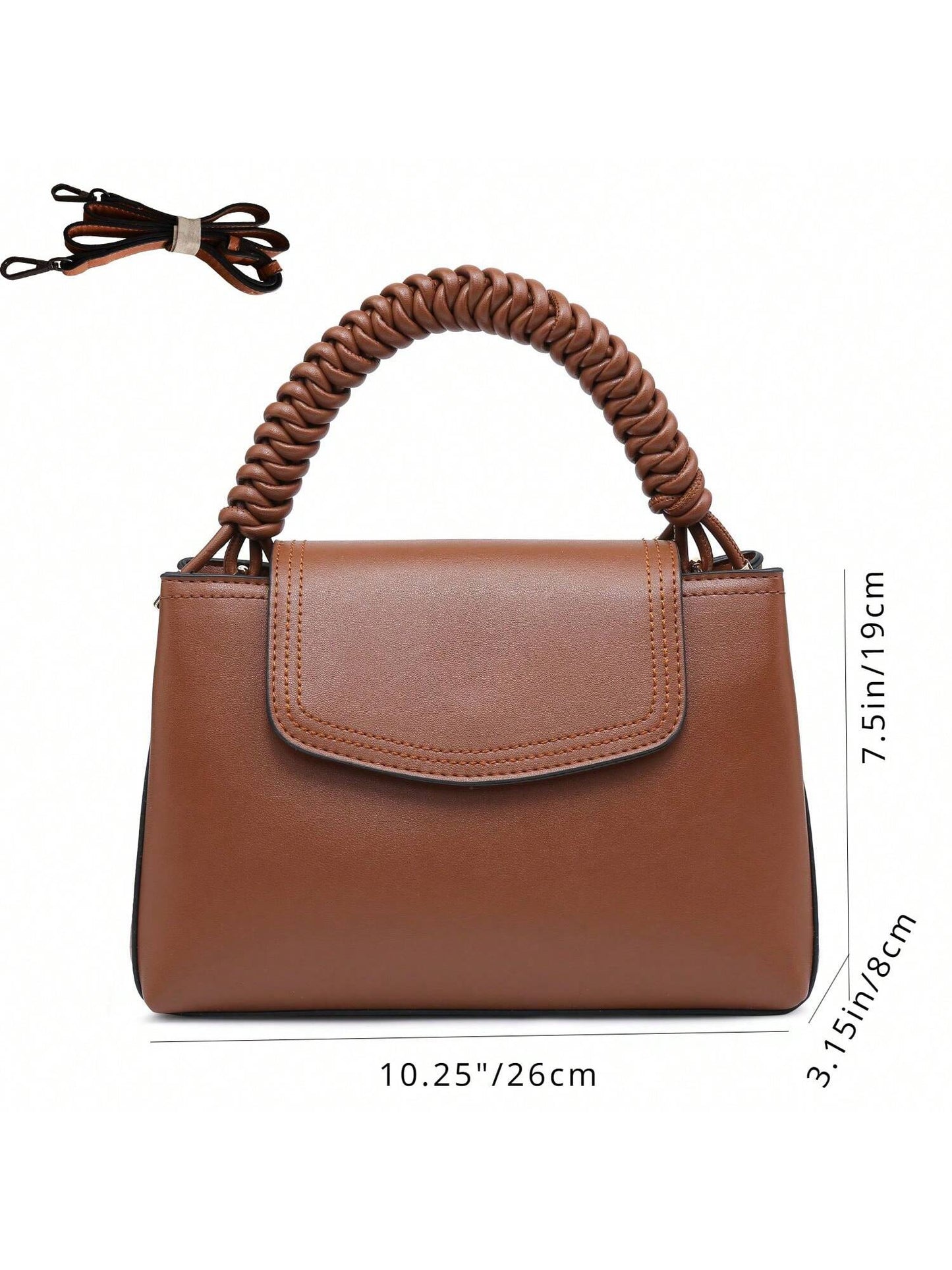 Compact Purse With Braided Handle