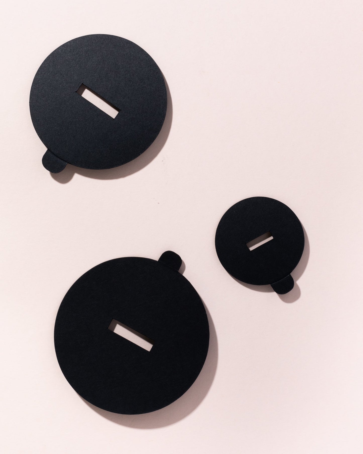 eco matte black candle dust covers - wood wick