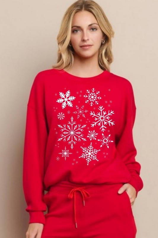 SnowFlake Wonderland Ultra Comfy Graphic Sweatshirt