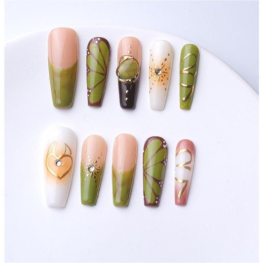 1073 Handmade Press On Nails