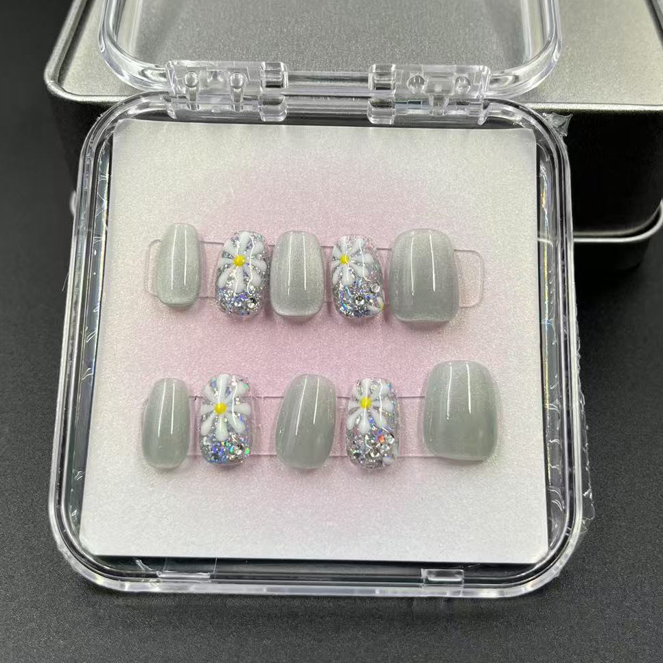 1037- Handmade press on nails