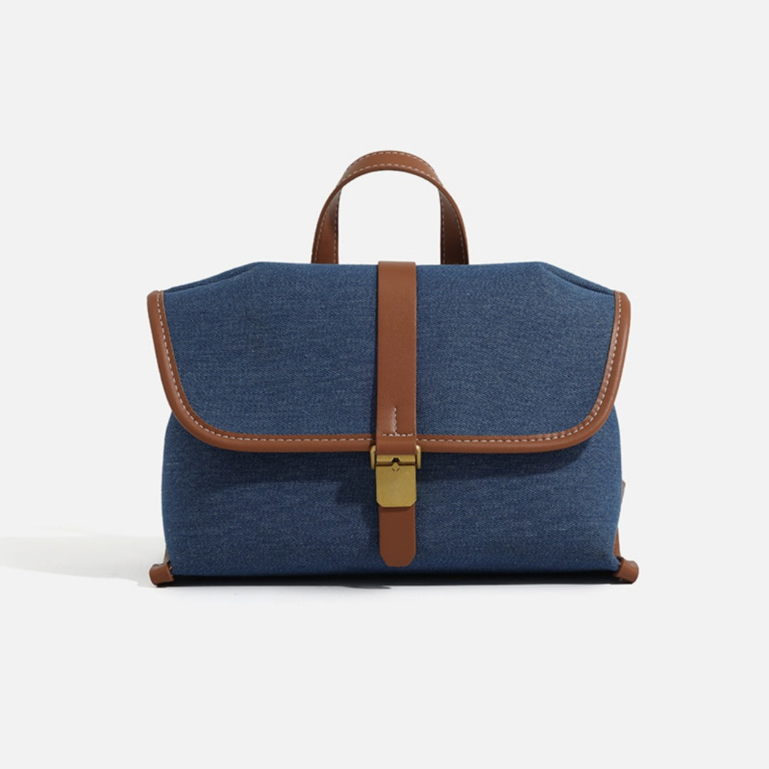 Denim messenger bag