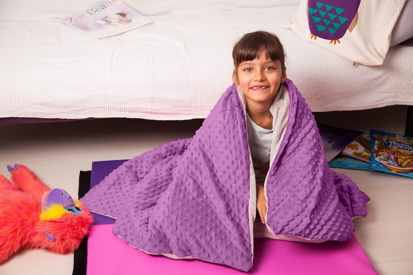 7 Lbs Weighted Blanket for Kids with Removable Cover - 41" x 60"