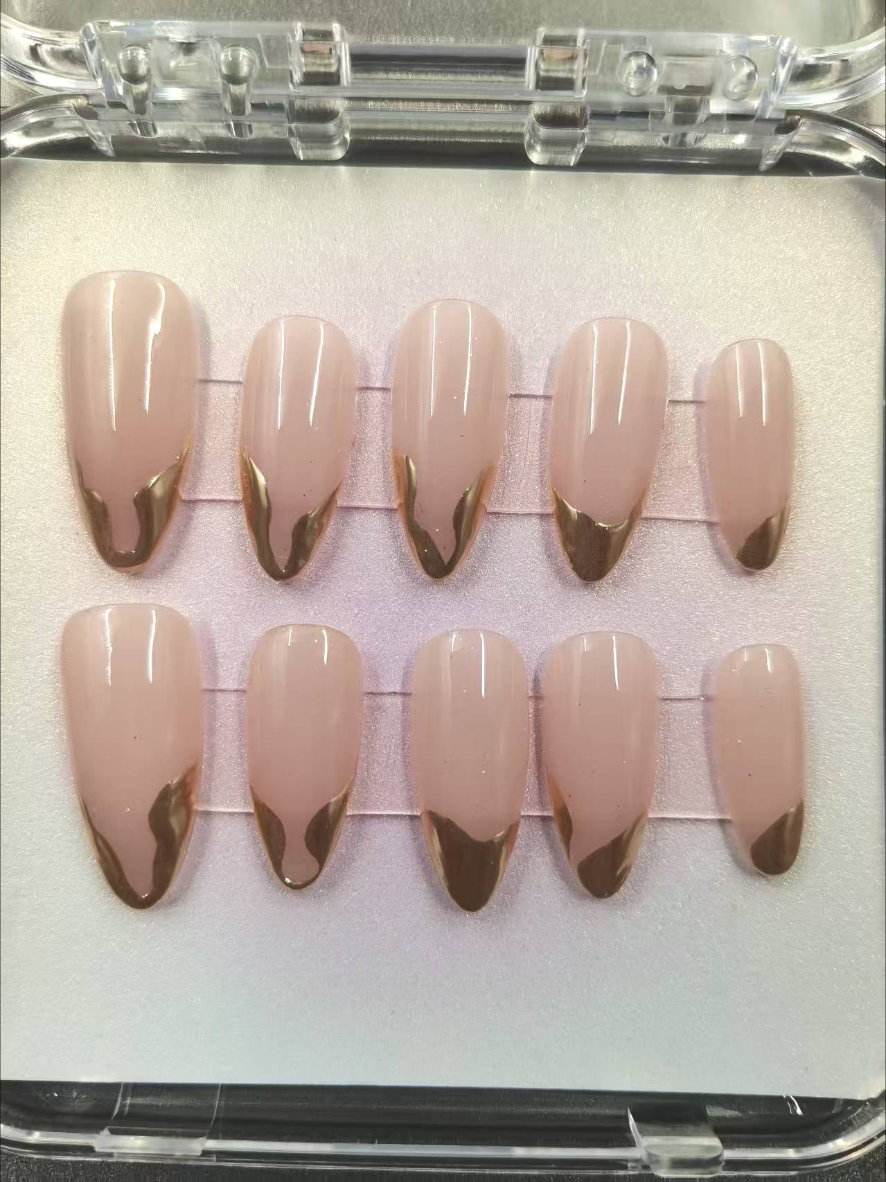 1037- Handmade press on nails