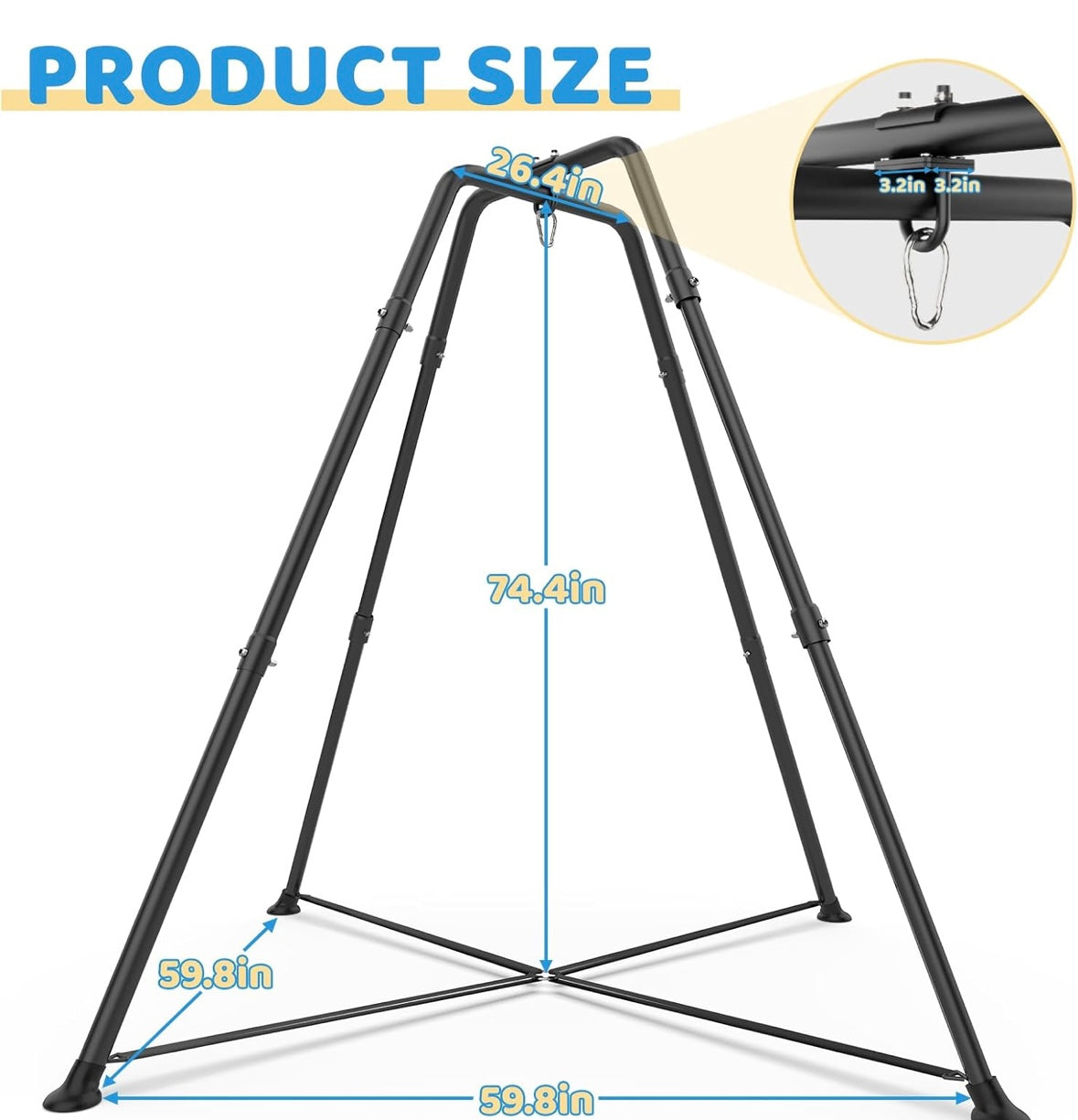 X-Shaped Swing Set