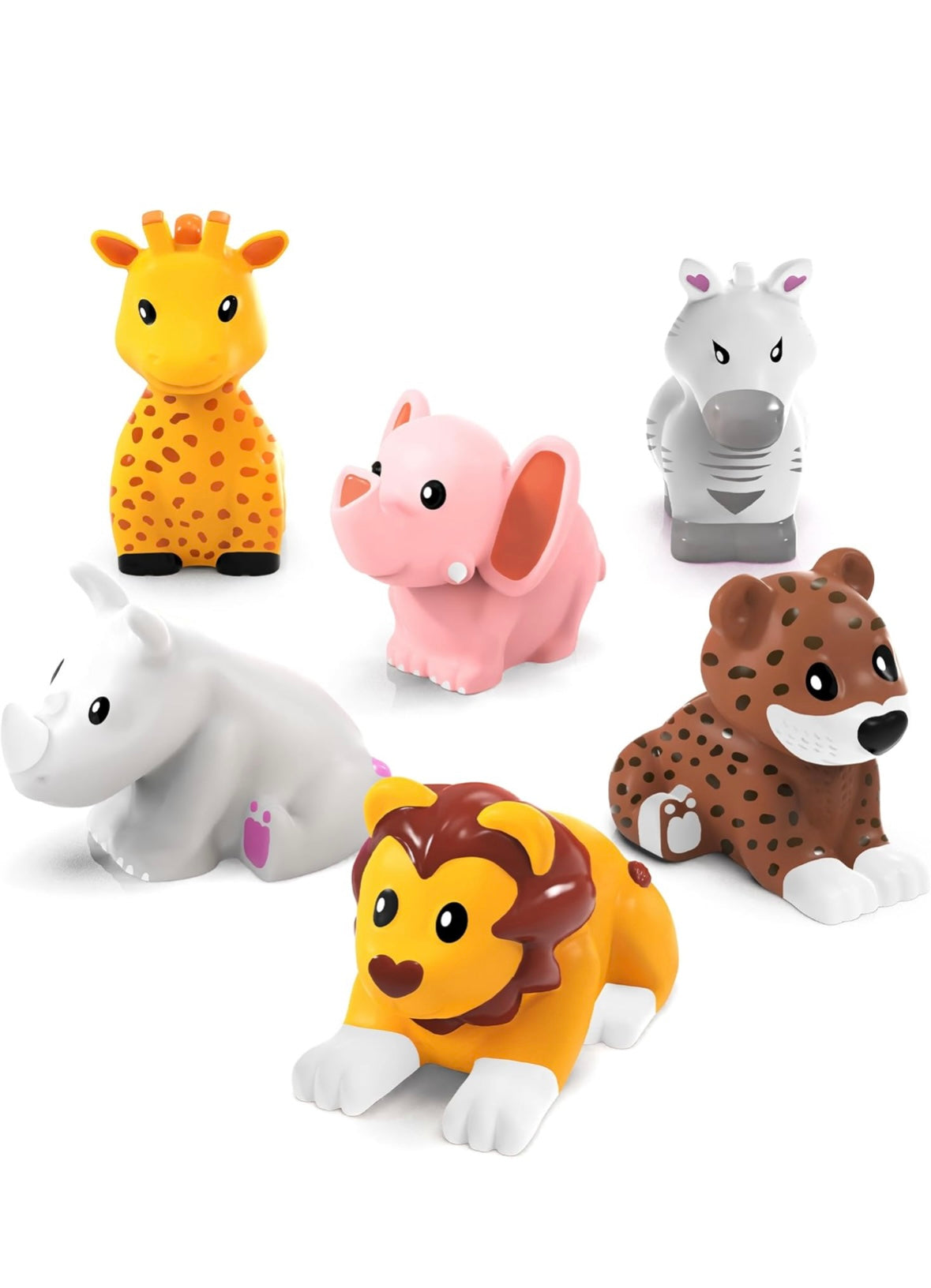 No Holes Bath Toys Zoo set