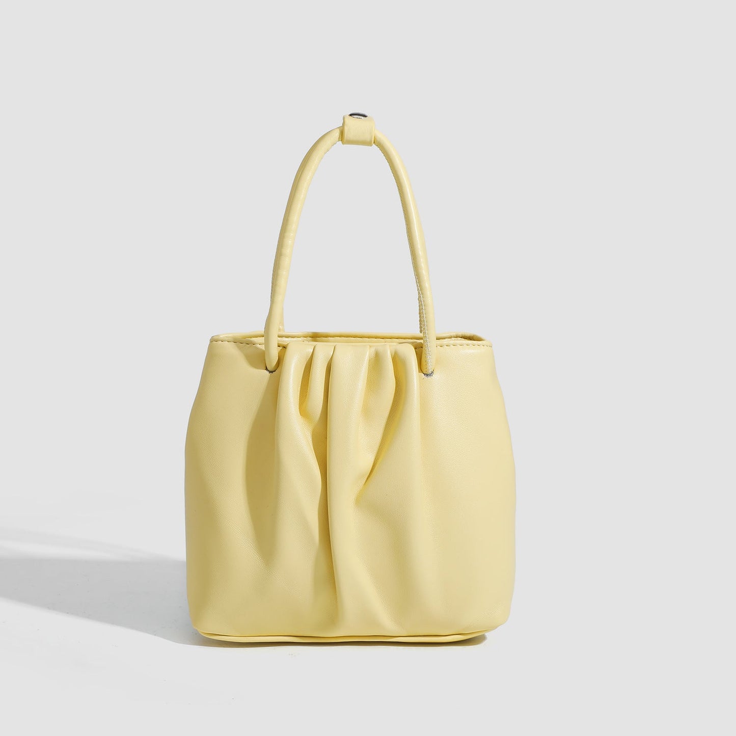 Square pleated versatile bag, bag women's fashion women's tote bag, portable casual shoulder bag