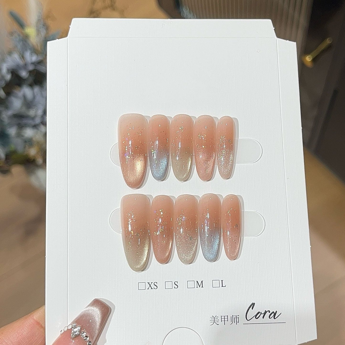 0995- Handmade press on nails