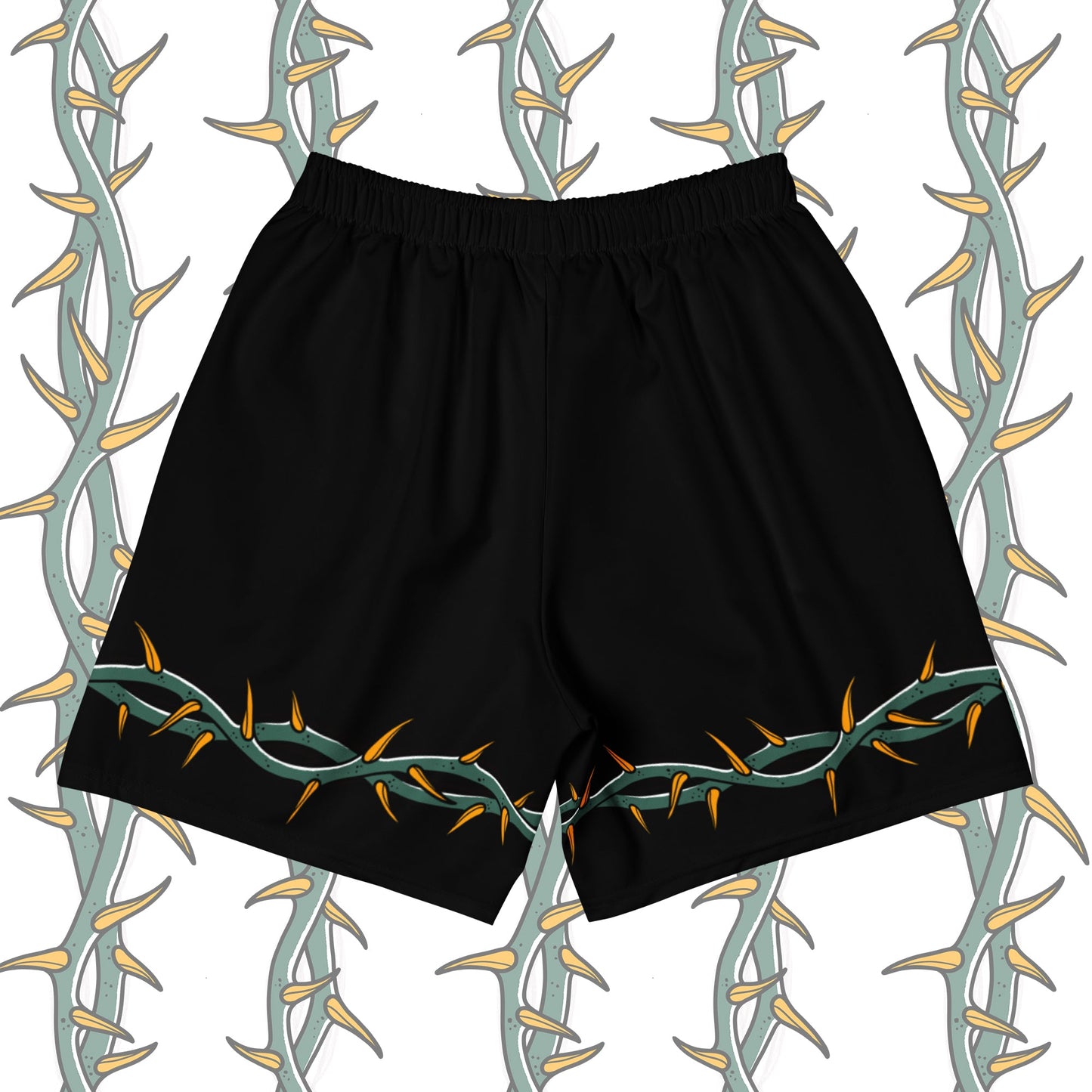 Ring of Thorns Men’s Gym Shorts – Tattoo-Inspired Activewear