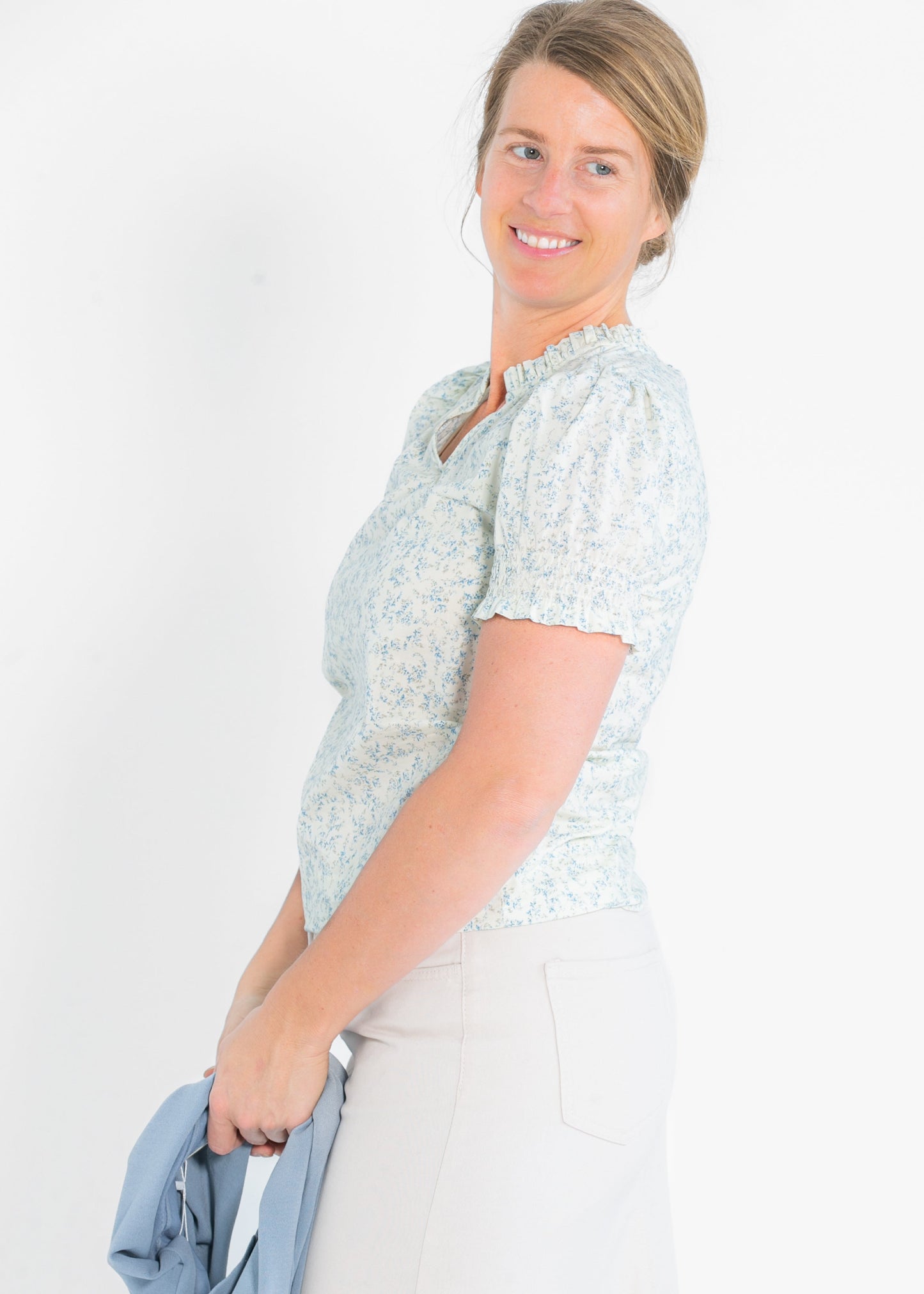 Floral Puff Sleeve Top - FINAL SALE