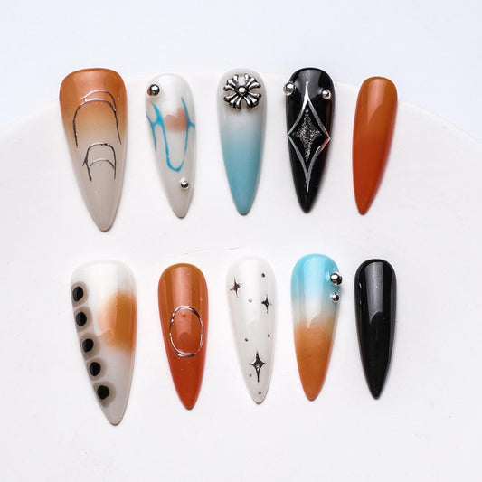 1064 Handmade Press on Nails