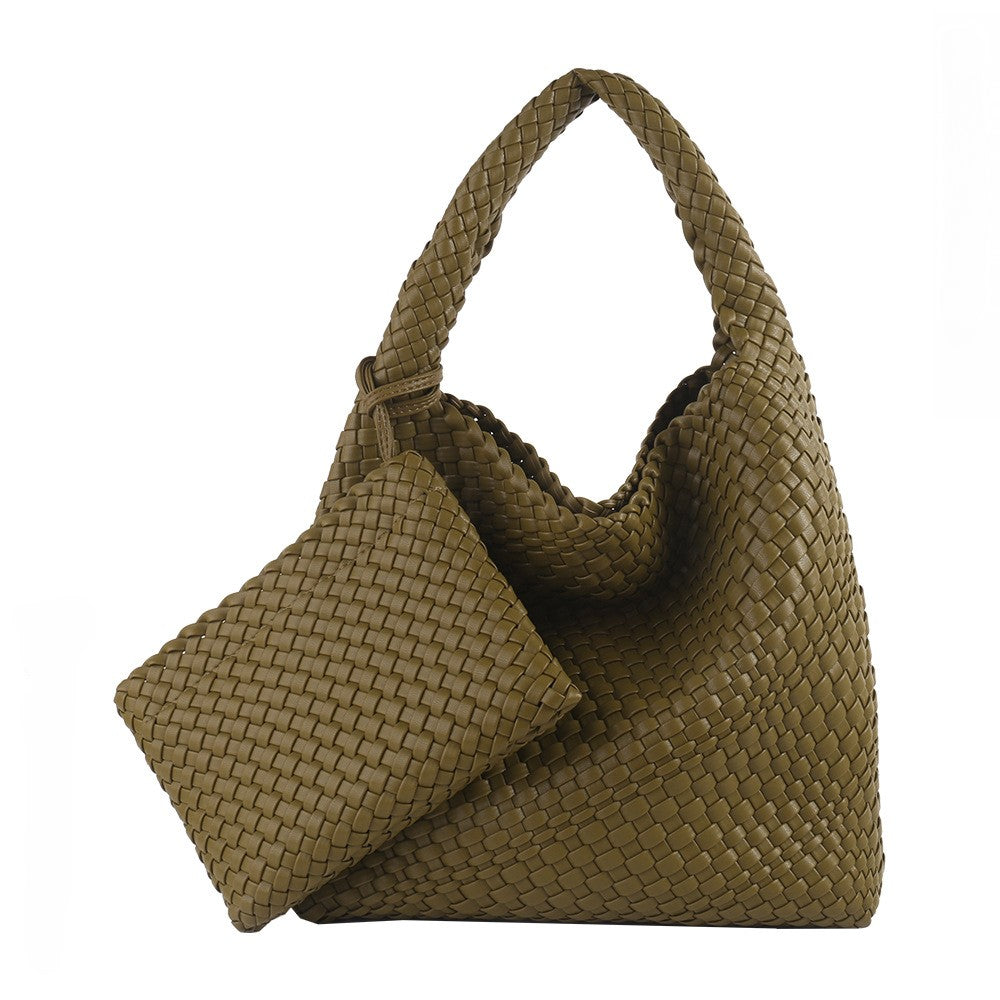 Commuter Bag Large Woven Purse 2 in 1