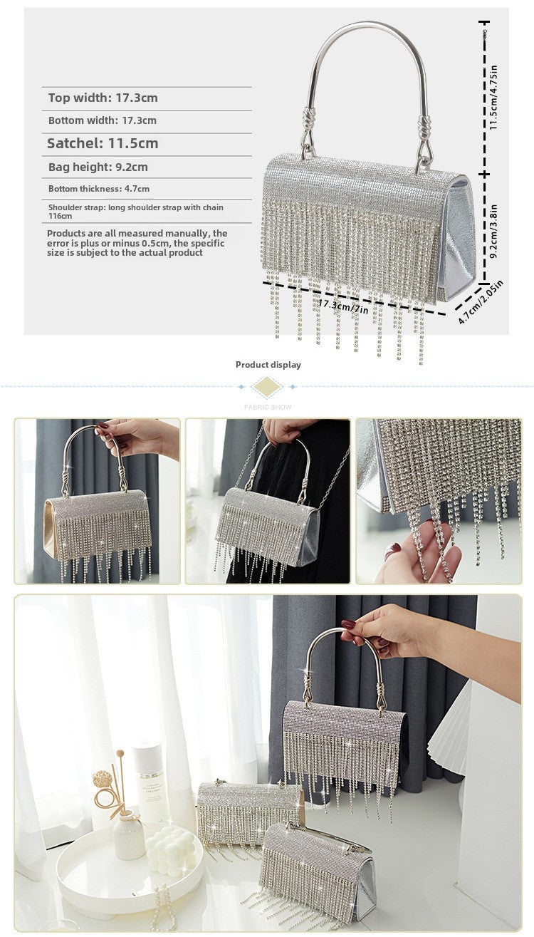 GlitteringTassel Rhinestone Purse