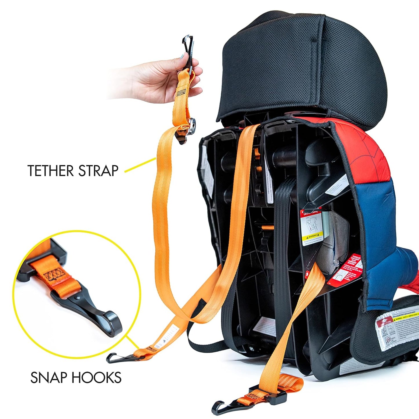 Spider-Man 2-in-1 Harness Booster Car Seat