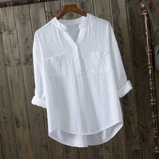 100% cotton white blouse