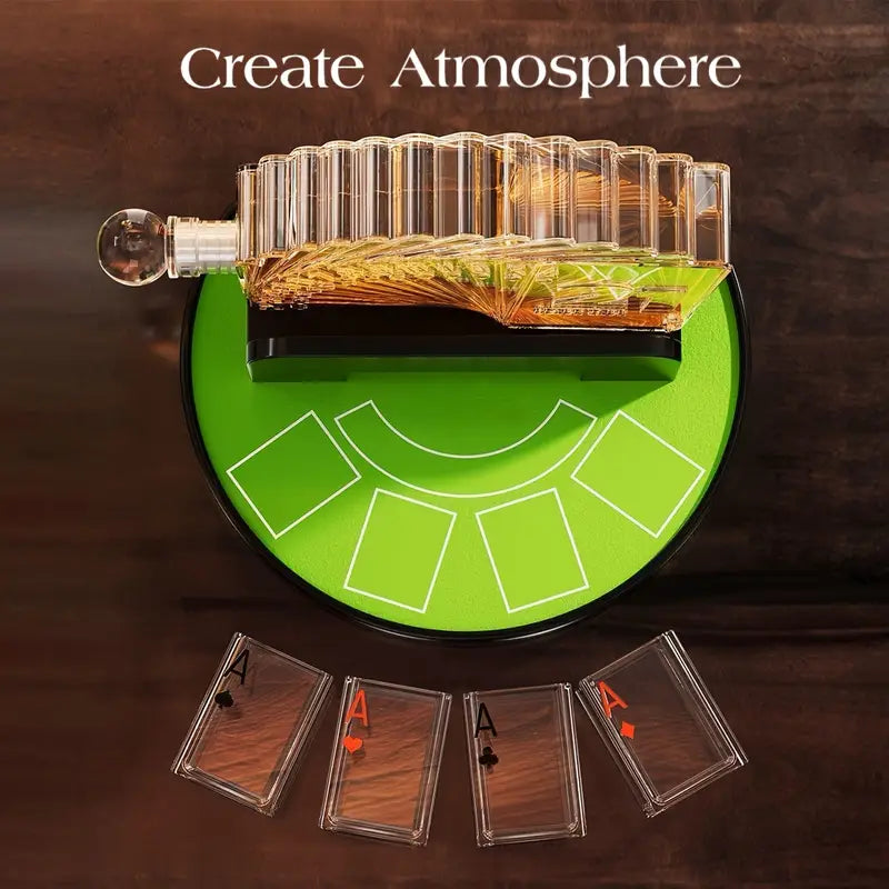 Poker Night Whiskey Decanter Set