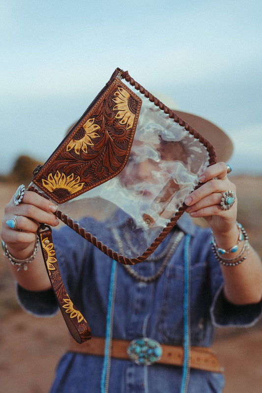 Sunflower Fields Clear Bag