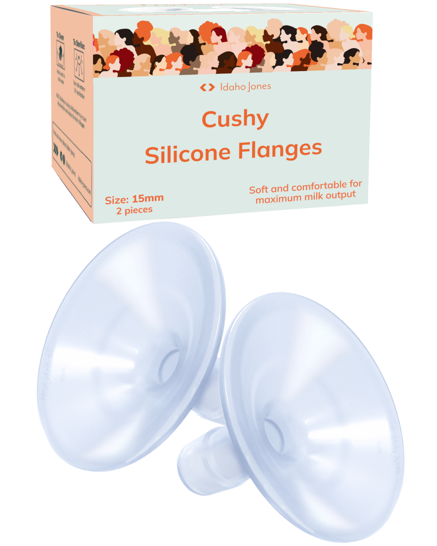 Silicone Breast Pump Flanges - Cushy