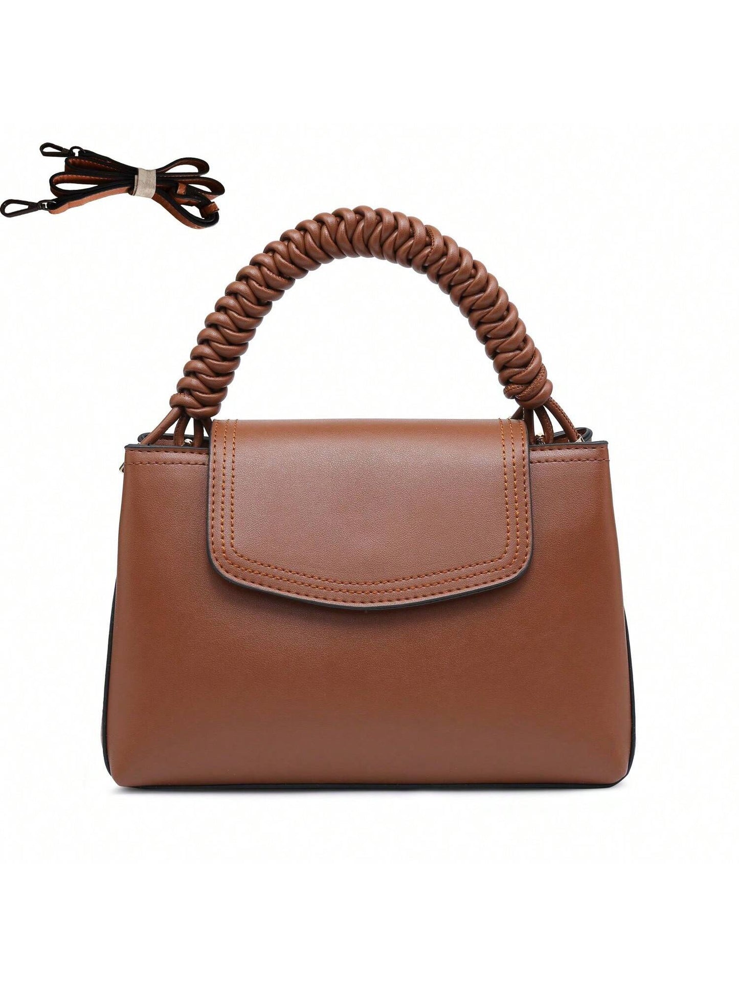 Compact Purse With Braided Handle