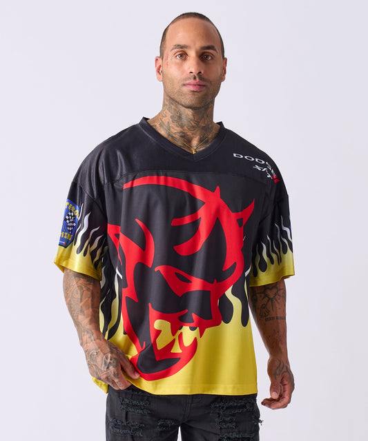Dodge Demon Football Jersey - Black