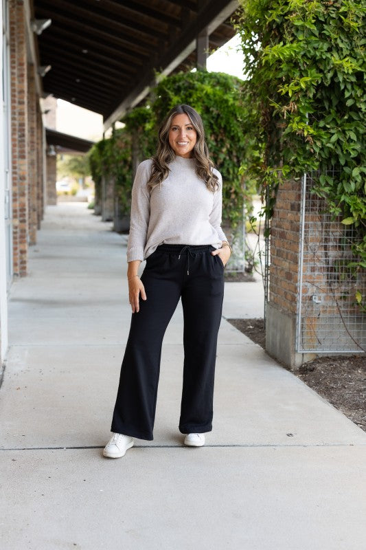 Julia Rose |The Jenna - Comfy Wide Leg Fleece pants