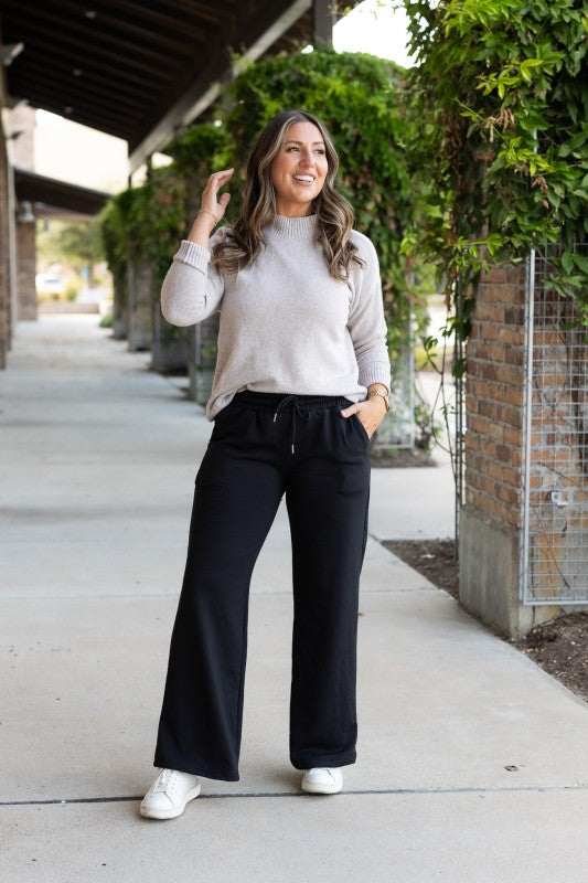 Julia Rose |The Jenna - Comfy Wide Leg Fleece pants