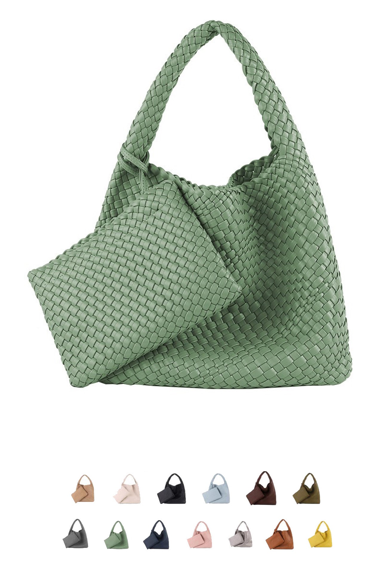 Commuter Bag Large Woven Purse 2 in 1