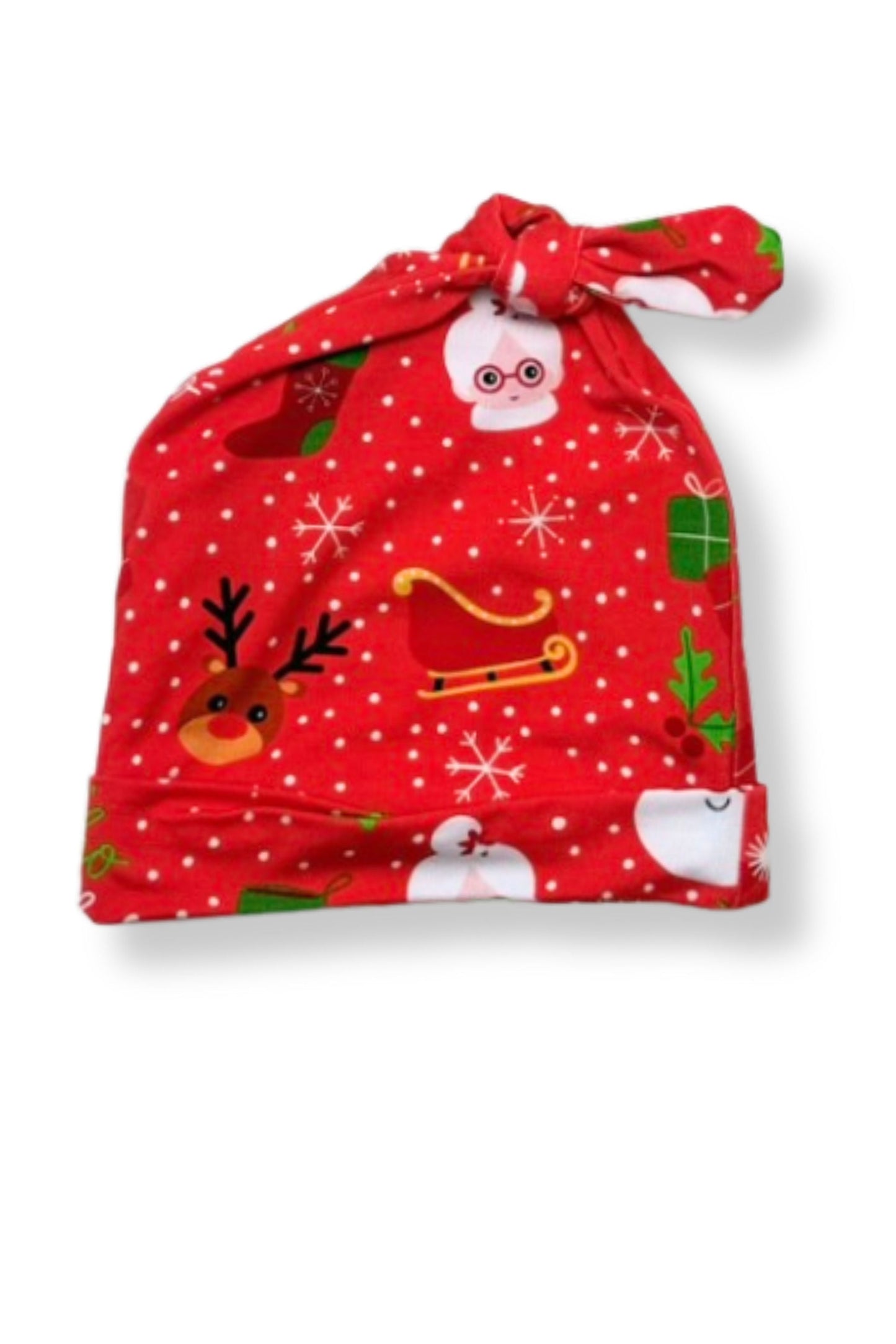 Christmas Morning Top Knot Hat