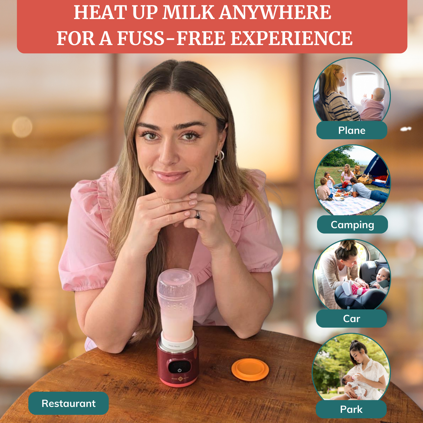 Portable Milk Warmer for Bottles - Simone