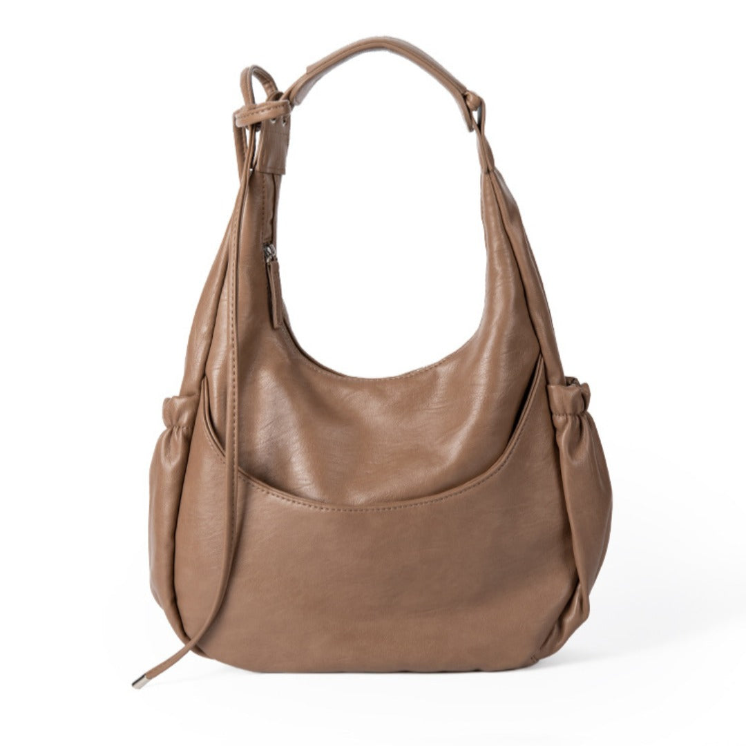 Large Capacity Black Handheld Underarm Bag Women, Versatile Shoulder Hobo Bag