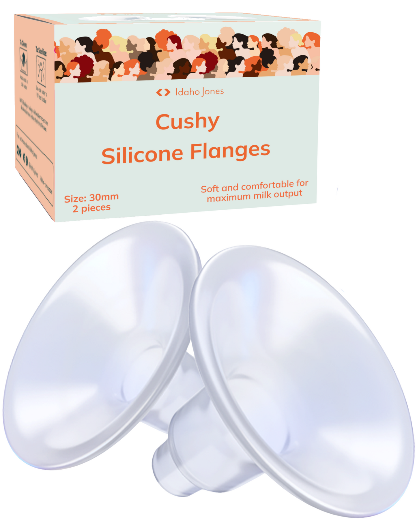 Silicone Breast Pump Flanges - Cushy