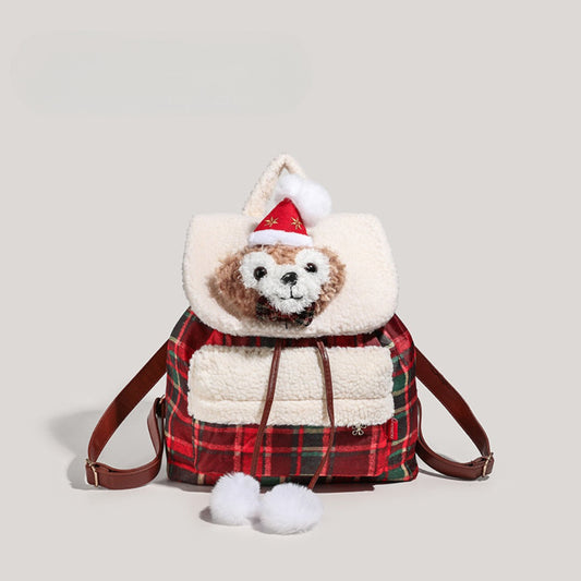 Autumn and winter Plush backpack