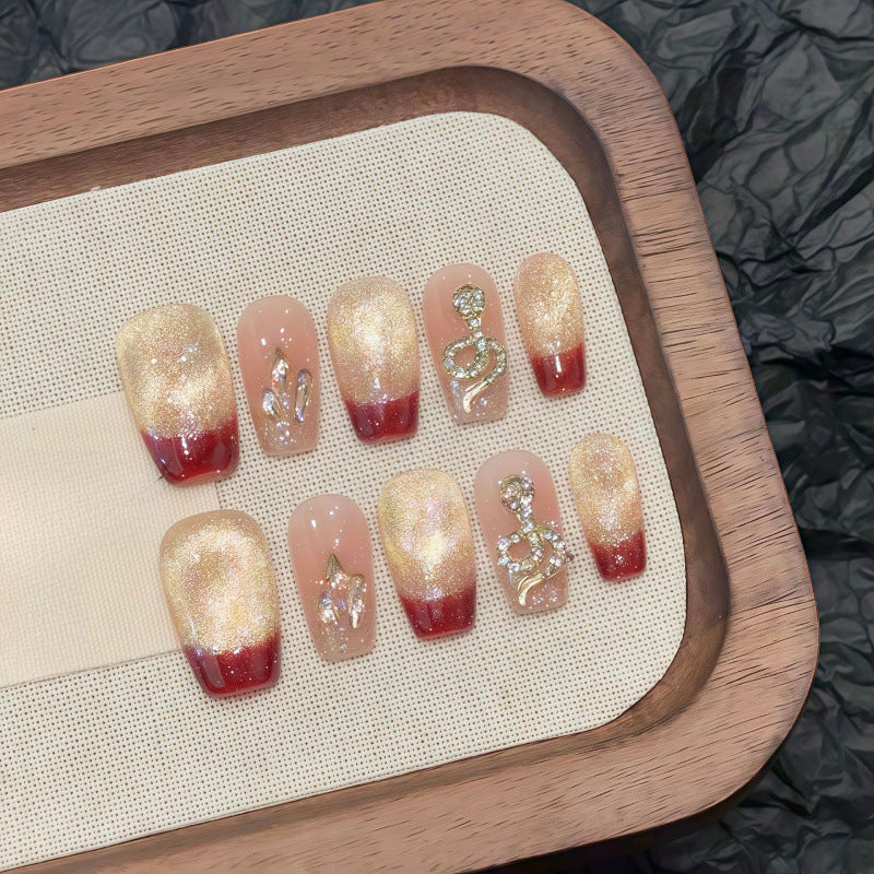 0937- Handmade press on nails