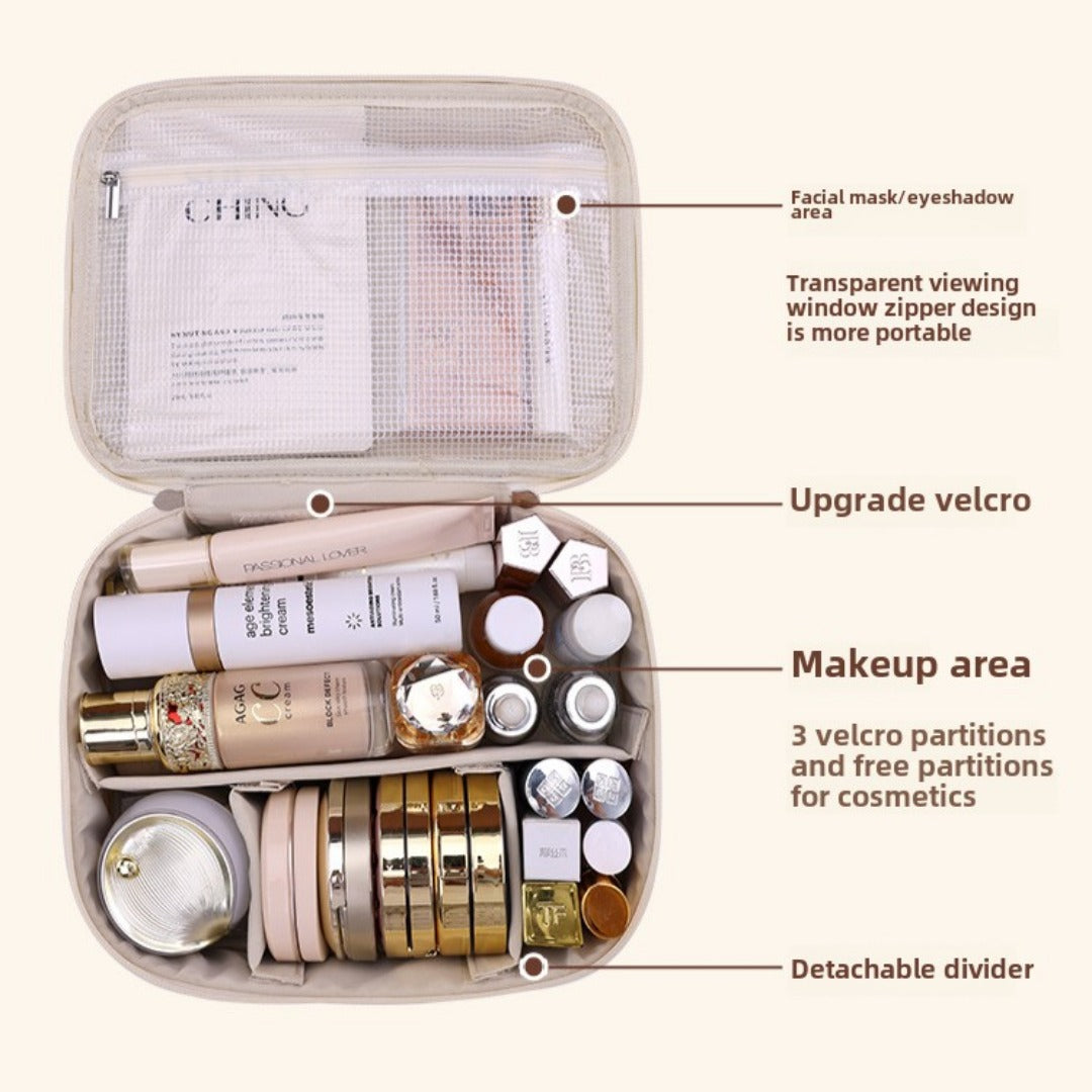 Travel makeup bag