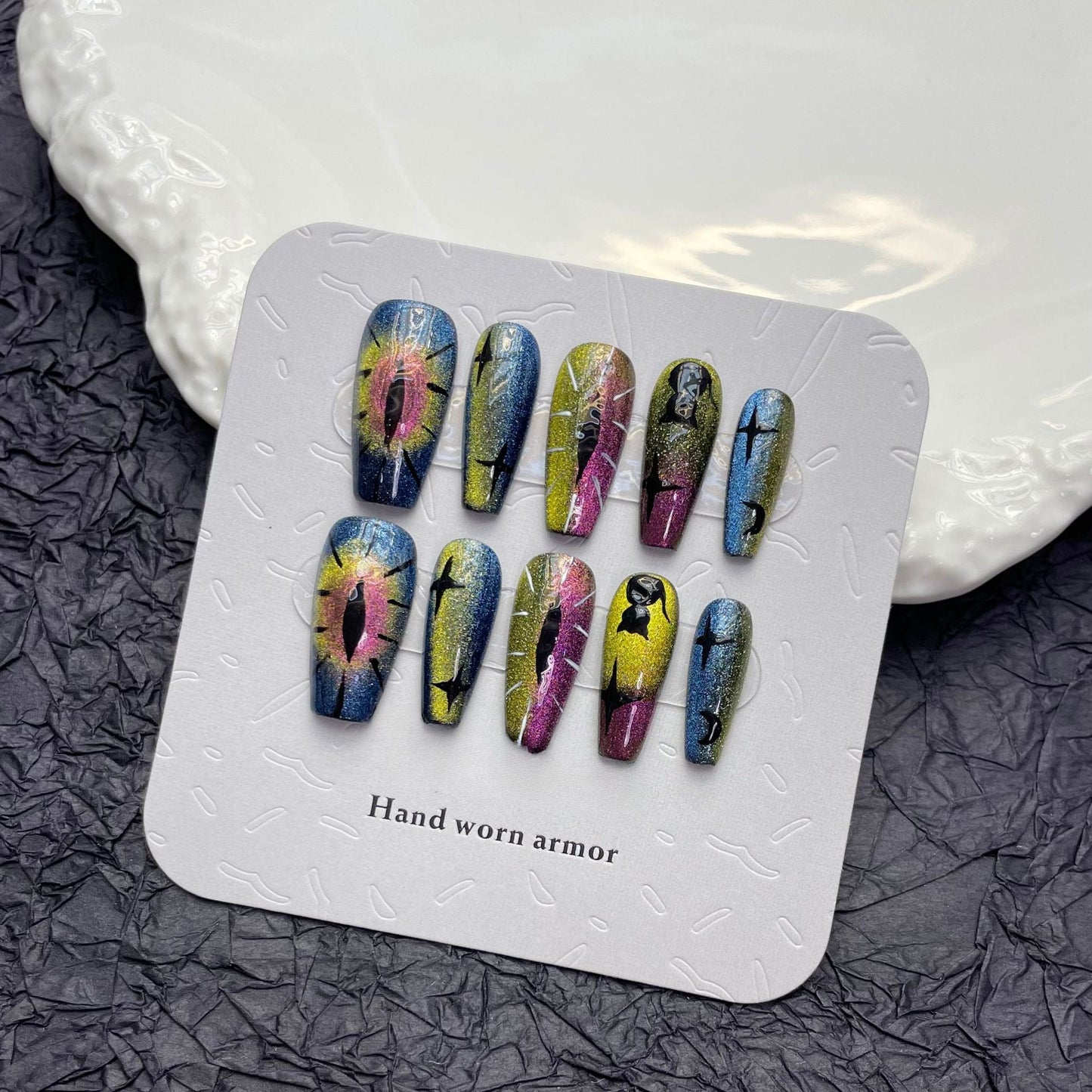 1022- Handmade press on nails