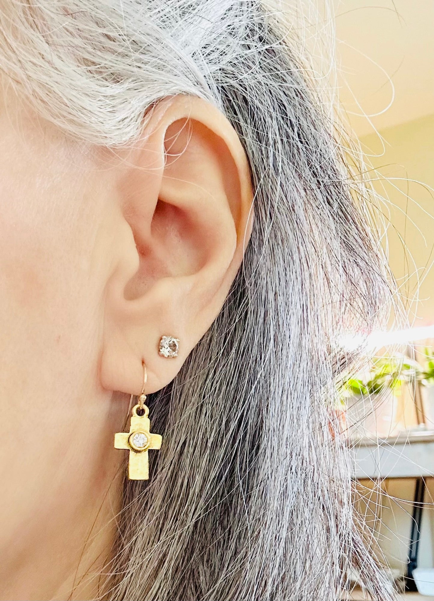 Artisan Cross Earrings