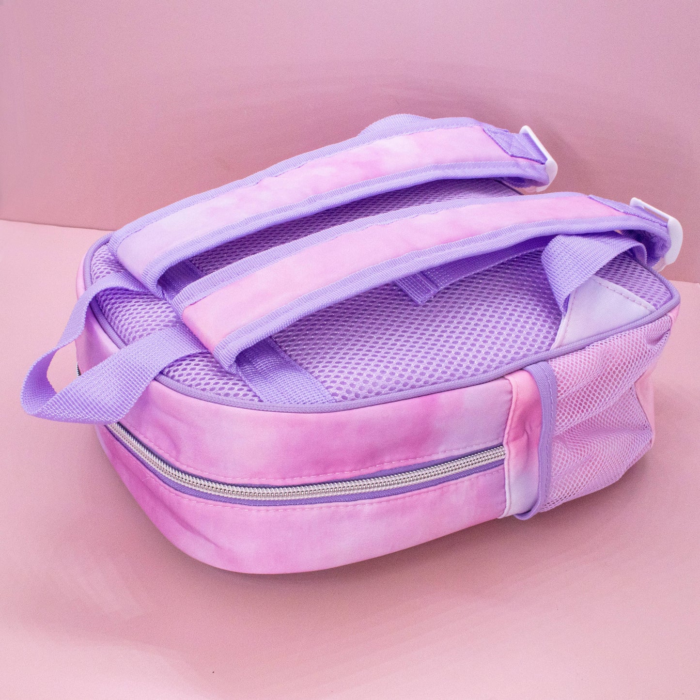 Girls Backpack with Glitter Varsity Letters - Mini Tie Dye