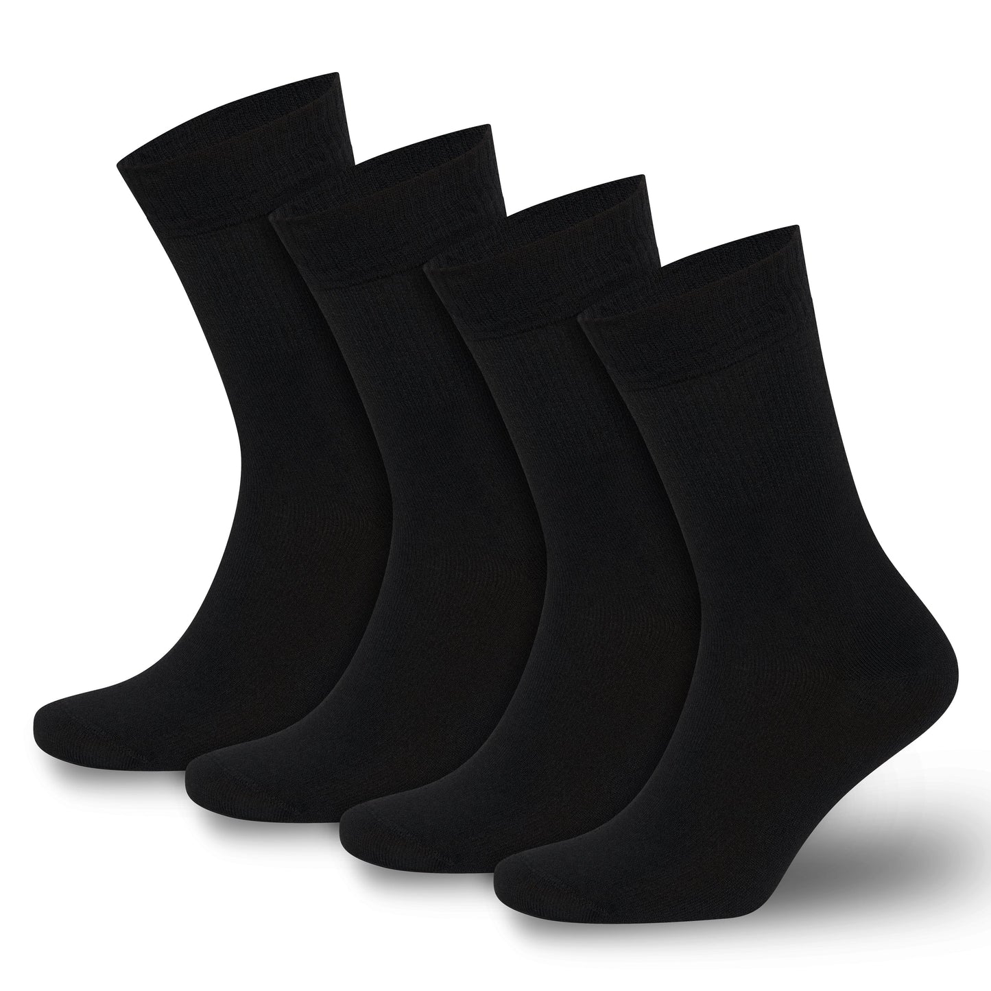 Men’s & Women’s Bamboo Diabetic Crew Socks 4-Pack