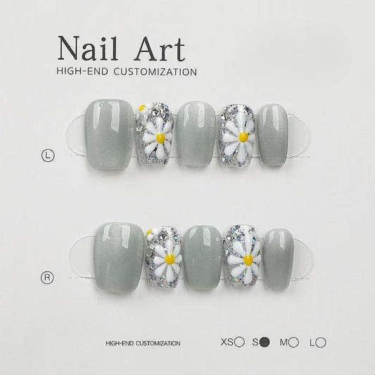 1044- Handmade press on nails