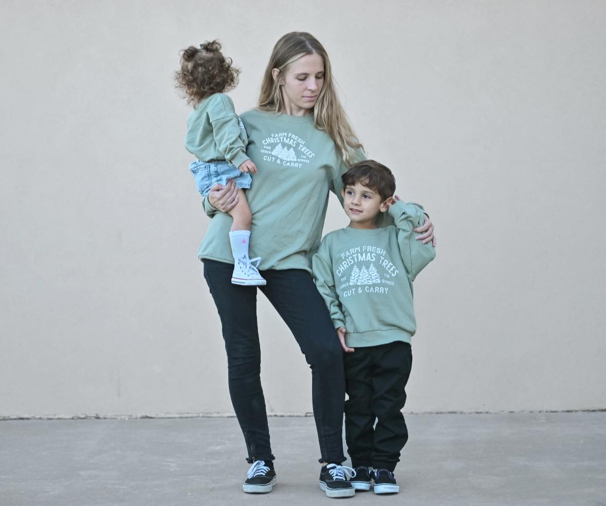 Farm Fresh Christmas Trees Crewneck Sweatshirt