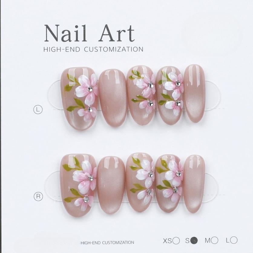 1052- Handmade press on nails