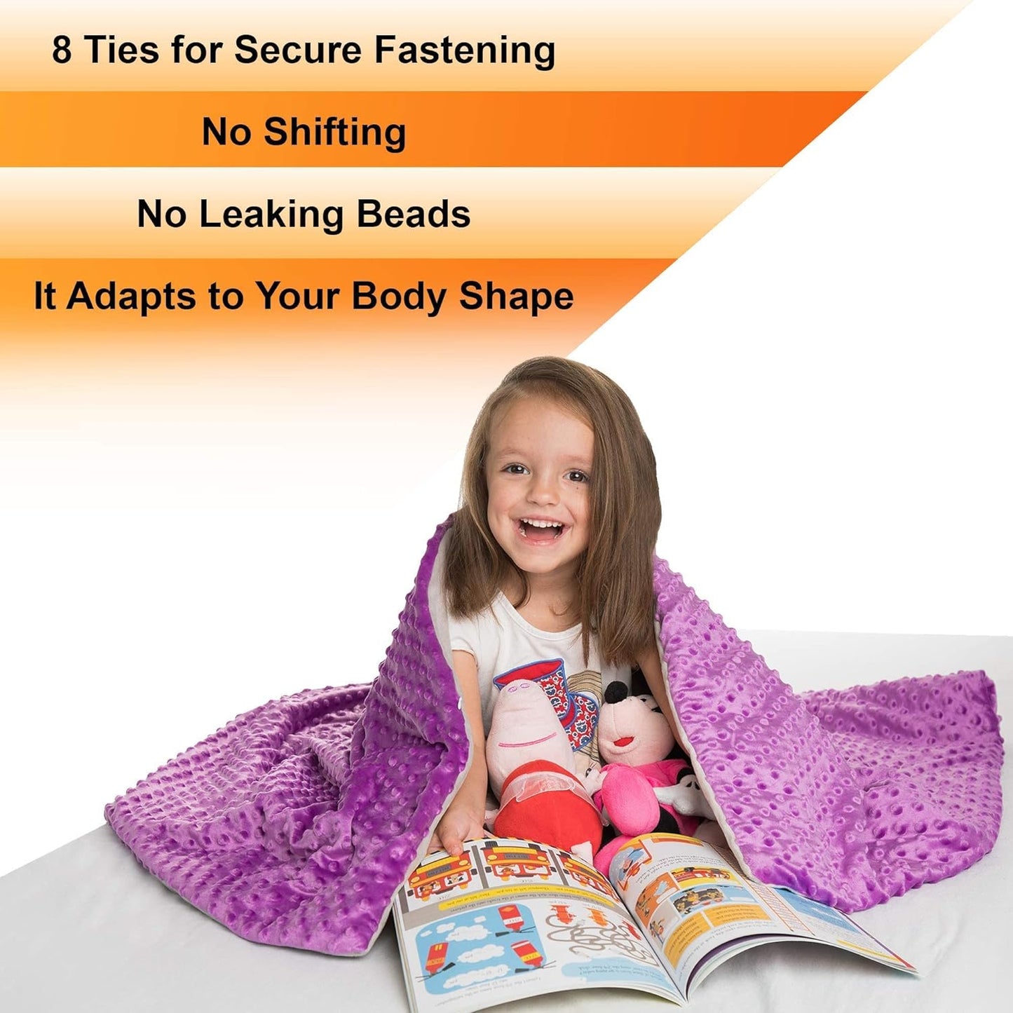 5 Lbs Weighted Blanket for Kids with Removable Cover - 36" x 48"