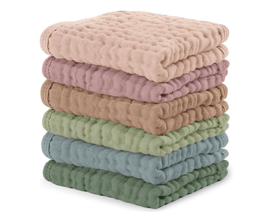 6pk Baby Muslin Cloths