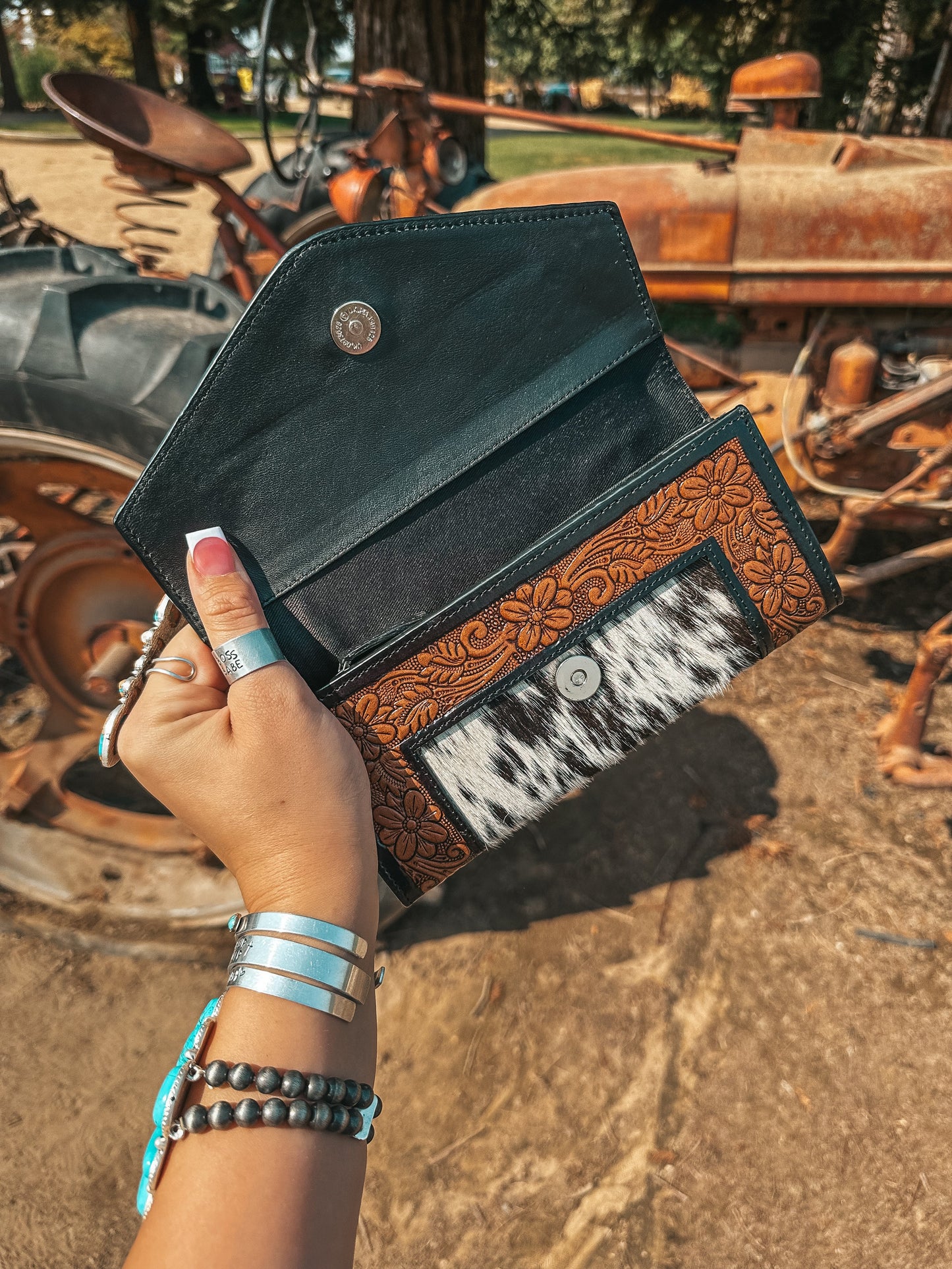 The Turquoise Tooled Beauty Wallet