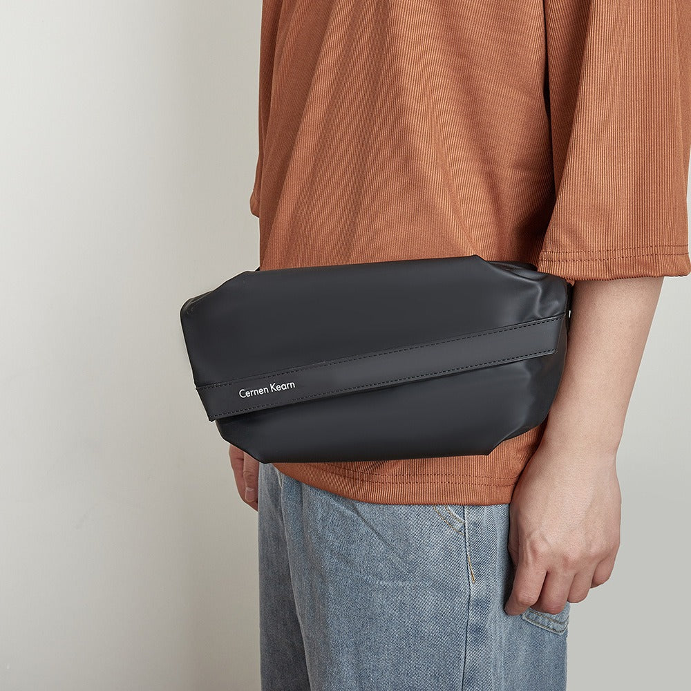 Men's Sports Fanny Pack – Casual Shoulder Bag, Cycling Breast Bag, Waterproof Chest Purse, Crossbody Waist Bag, Fanny Pack for Men