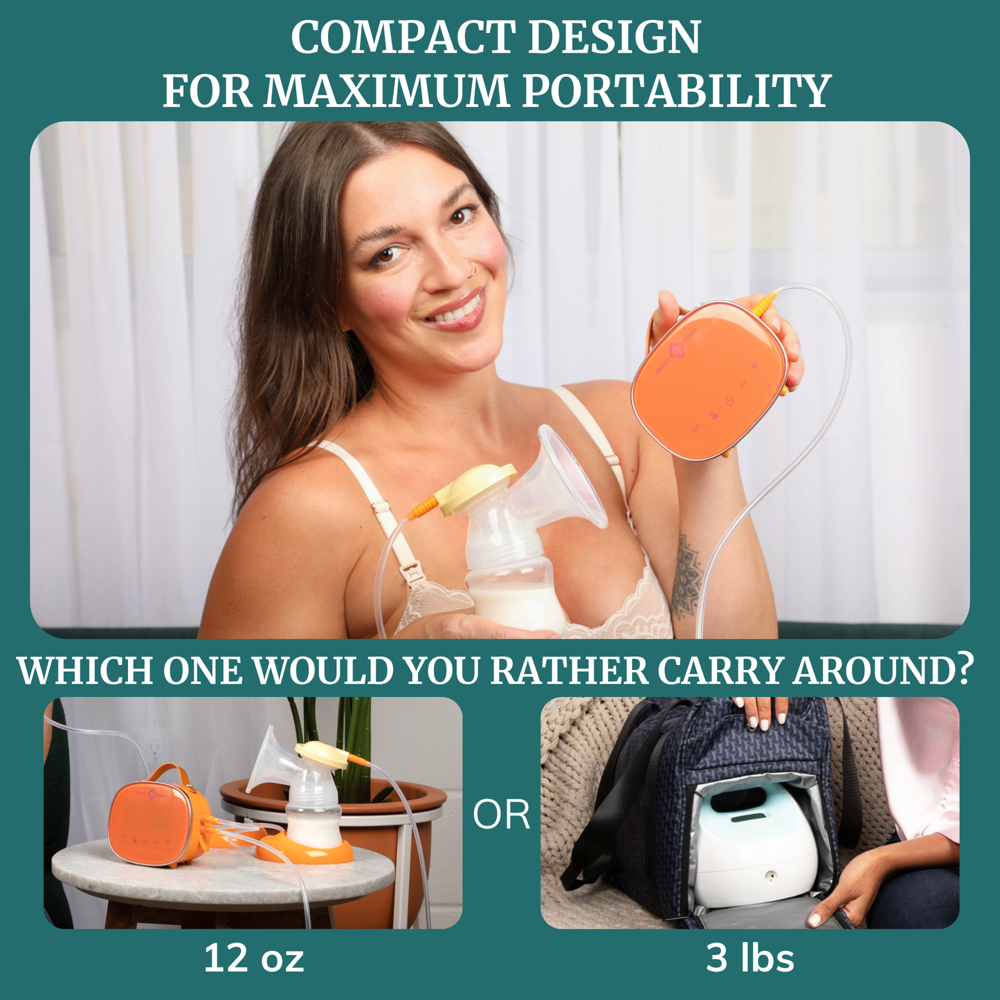 Portable Breast Pump - Moxi - Small but Mighty