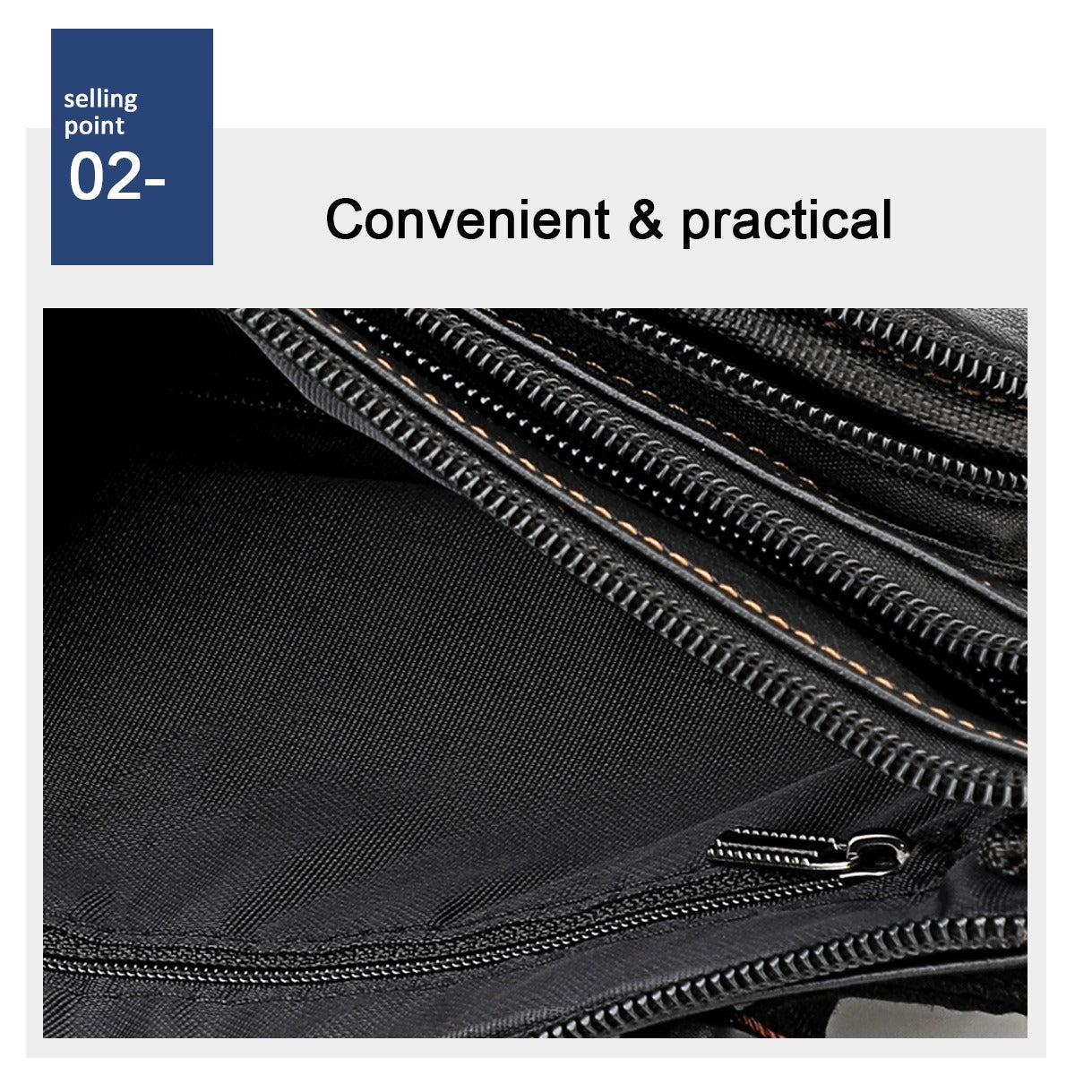 Multifunctional Genuine Leather Chest Bag & Waist Bag Unisex