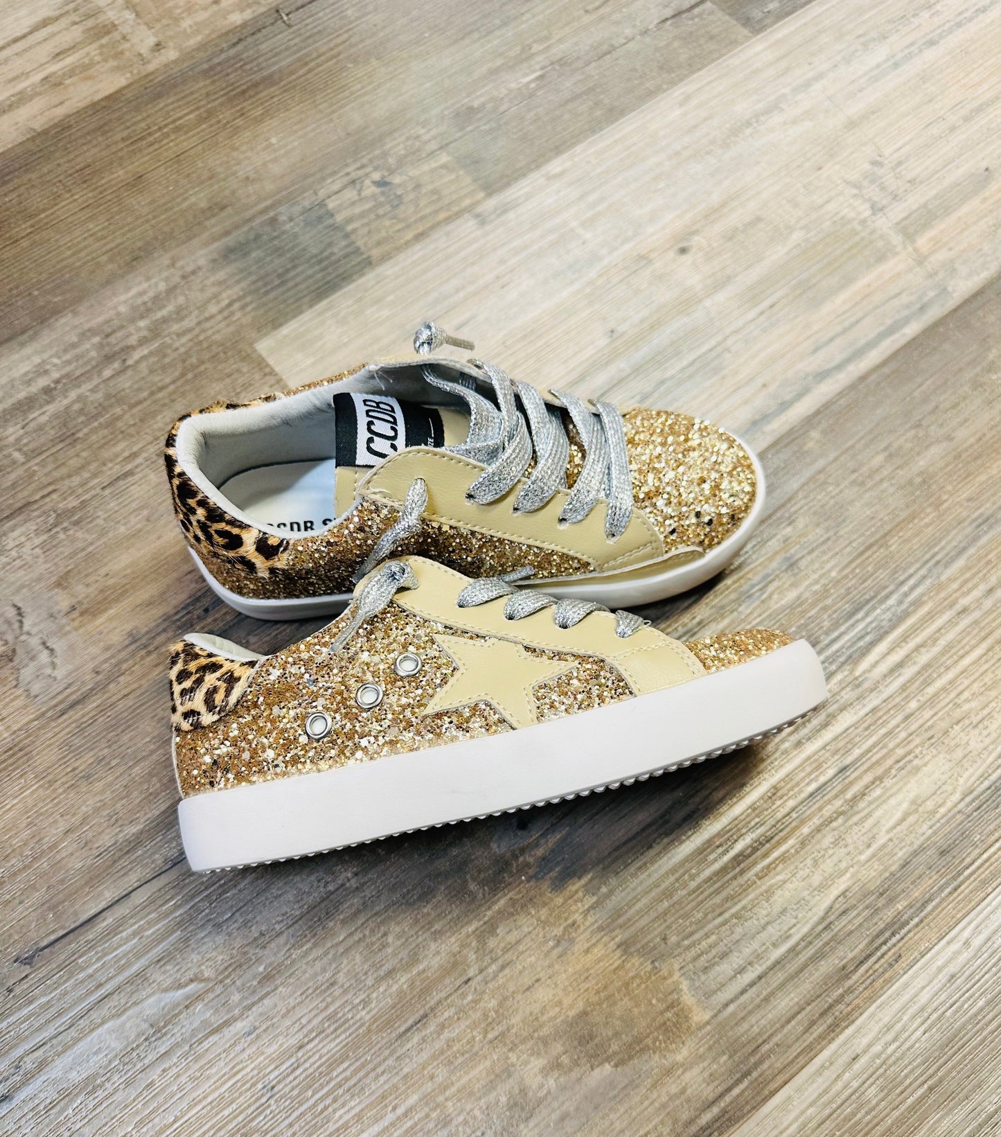 Gold Glitter Cheetah Accent - 6t only